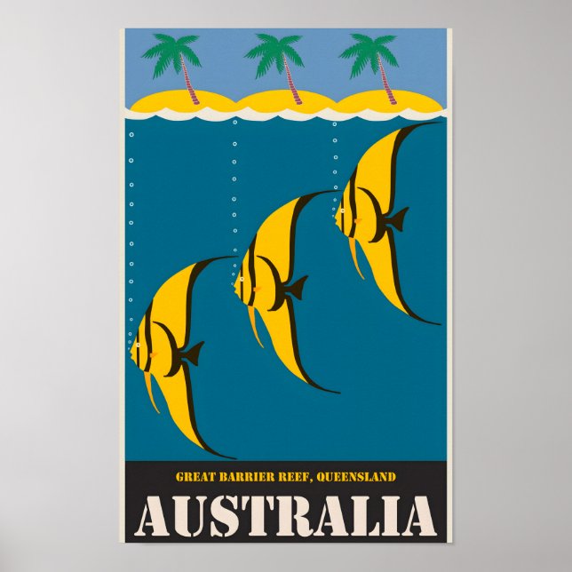 Australisches Vintage-Poster Poster (Vorne)
