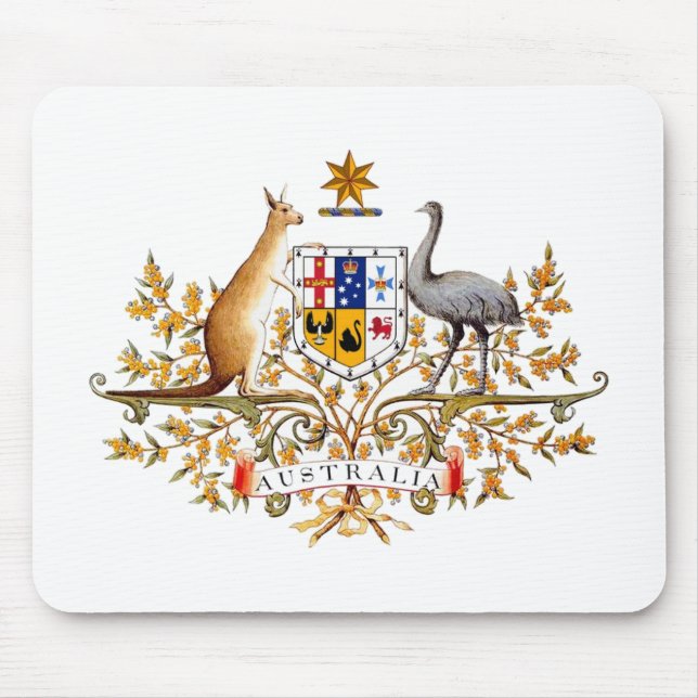 Australisches Wappen entwarf Einzelteile Mousepad (Vorne)