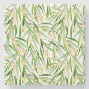 Australisches Wattle Pattern Steinuntersetzer