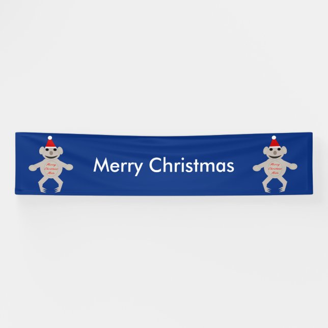 Australisches Weihnachts-Koala-Banner Banner (Horizontal)