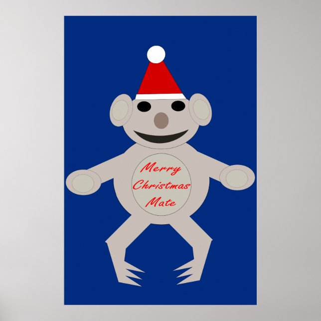 Australisches Weihnachts-Koala-Bärenposter Poster (Vorne)
