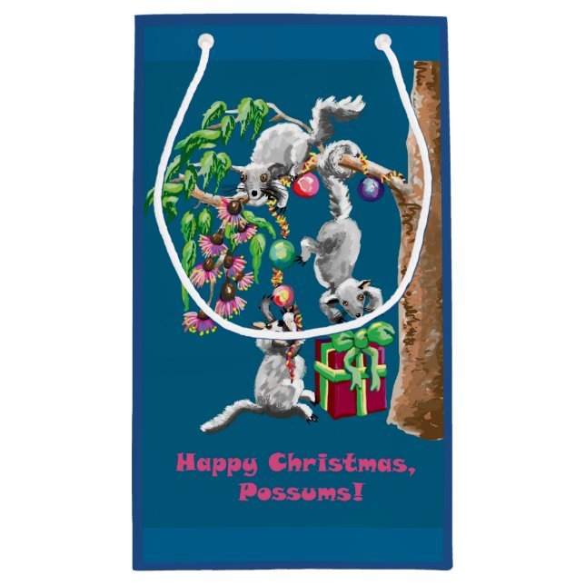 Australisches Weihnachtsgeschenk Kleine Geschenktüte (Rückseite)