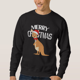 Australisches Weihnachtskangaroo Sweatshirt