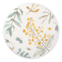 Australisches Zweig- und Eukalyptus-Aquarell mit