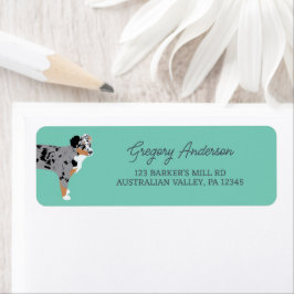 Australisn Shepherd Dog Aussie Return Address