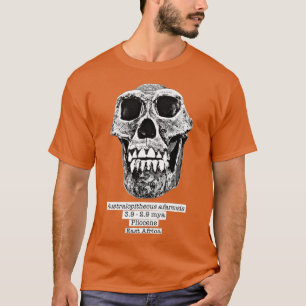 Australopithecus afarensis black bg  T-Shirt