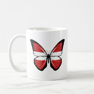 Austria Butterfly Flag Kaffeetasse