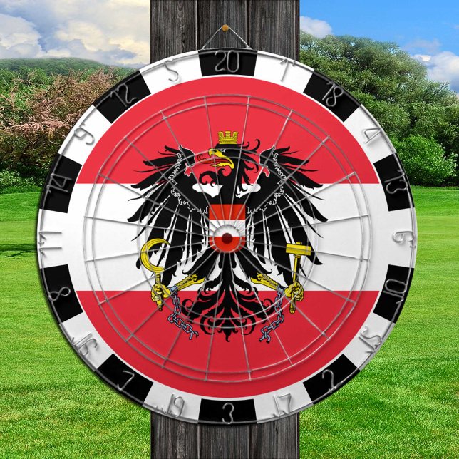 Austria Dartboard, game board, Austrian flagge Dartscheibe (Von Creator hochgeladen)