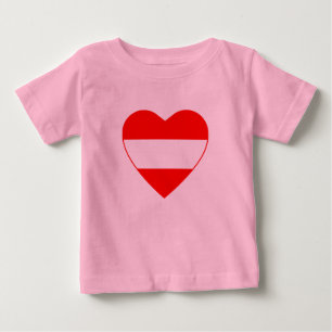 Austria Flag Heart T - Shirt
