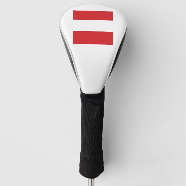 Austria Flag Logo Golf Headcover (Vorderseite)