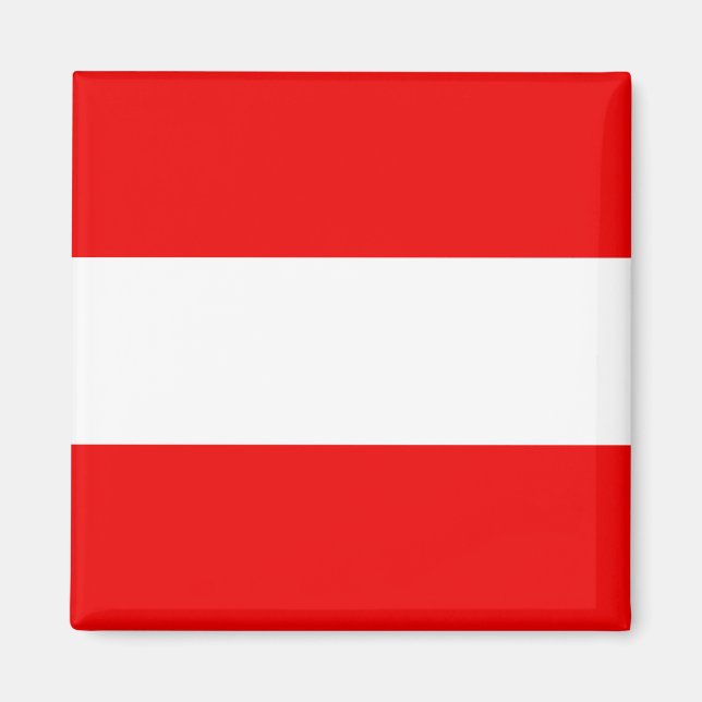 Austria Flag Magnet (Vorne)
