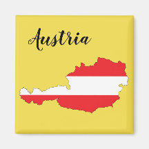 Austria Flag Map