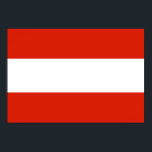 Austria Flag Poster<br><div class="desc">Austria Flag Poster</div>