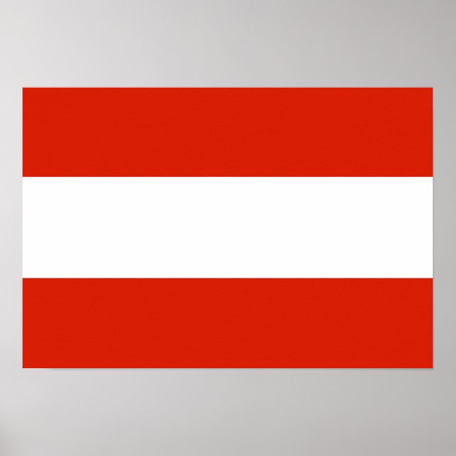 Austria Flag Poster (Vorne)