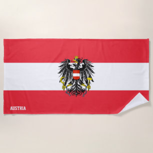 Austria Flag Splendid Patriotic Strandtuch