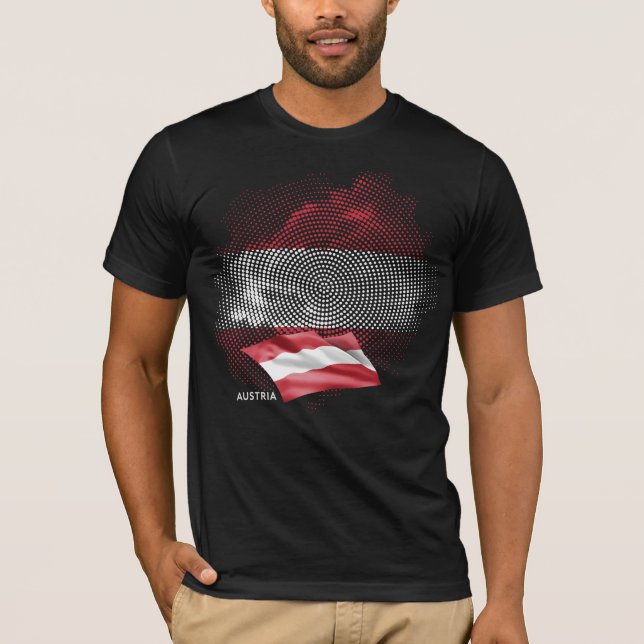 Austria flag T-Shirt (Vorderseite)