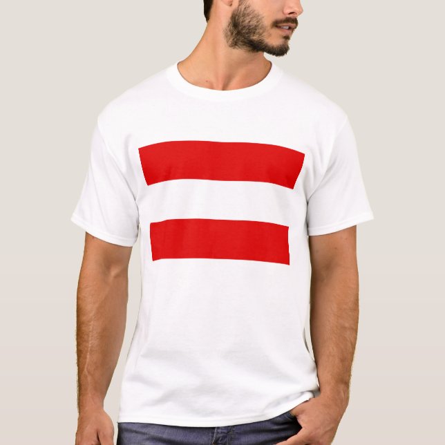 Austria Flag T-Shirt, Patriotic T-Shirts (Vorderseite)