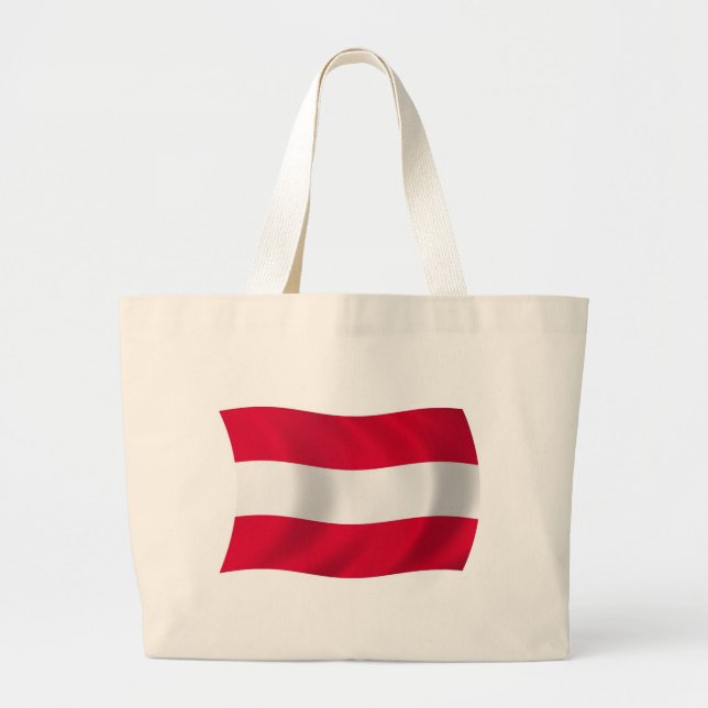 Austria Flag Tote Bag Jumbo Stoffbeutel (Vorne)