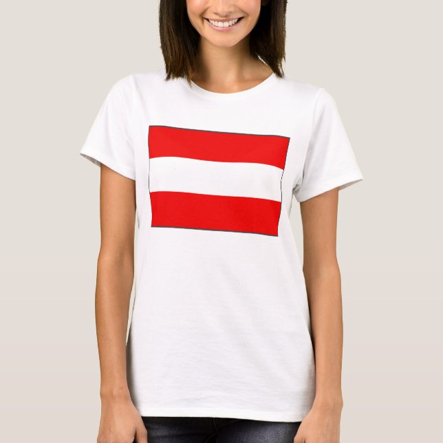 Austria Flag x Map T - Shirts (Vorderseite)