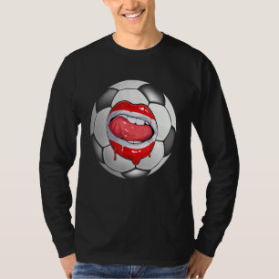 Austria Fußball Fan Austrian Flag Mouth T-Shirt