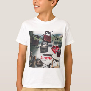Austria Liebe Locks Bridge Salzburg T-Shirt