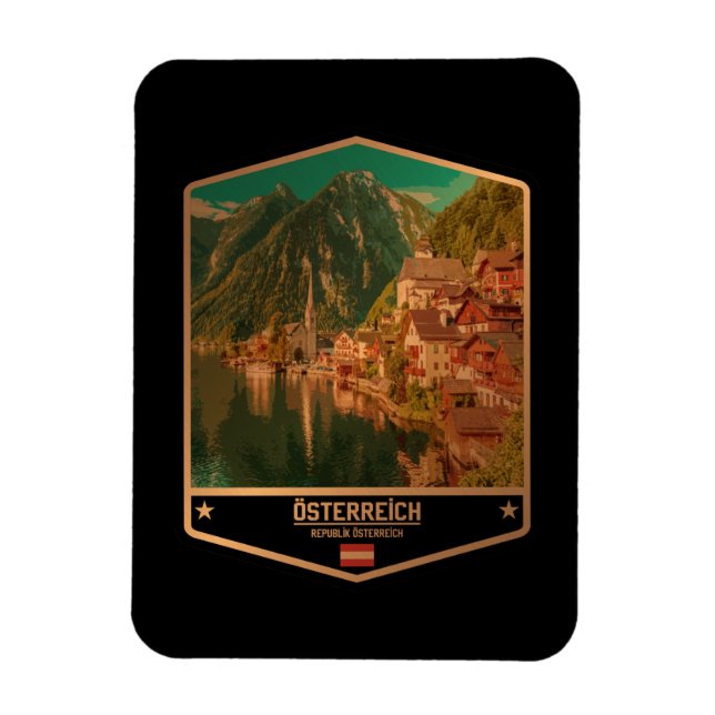 Austria Magnet (Vertikal)