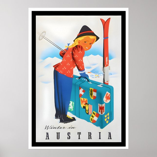 Austria Vintage Travel Poster (Vorne)