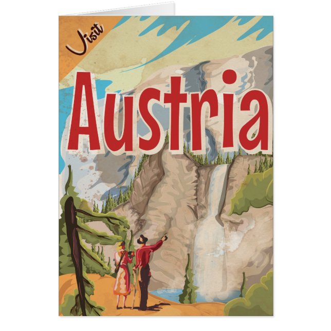 Austria Vintage Travel Poster (Vorne)