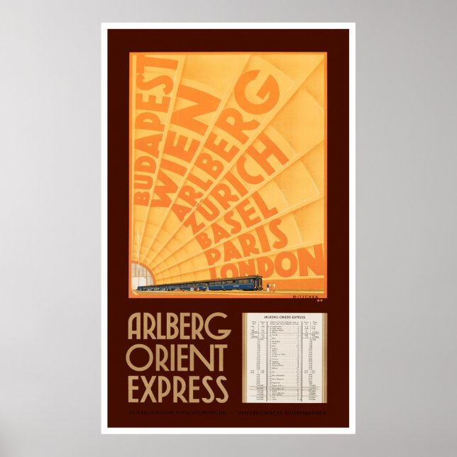 Austria Vintage Travel Poster Restored (Vorne)