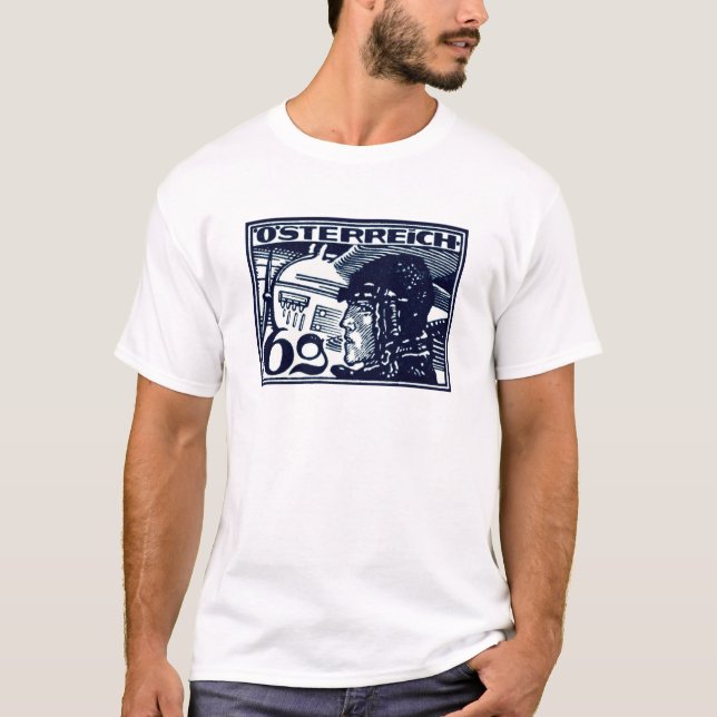 Austrian Air Mail von 1925 T-Shirt (Vorderseite)