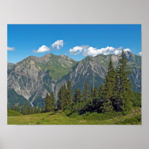 Austrian Alps In Summer Poster