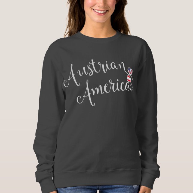 Austrian American Entwinted Hearts Sweatshirt (Vorderseite)