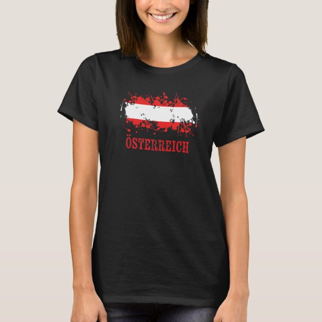Austrian enthusiasts for Österreich and Austria   T-Shirt (Vorderseite)