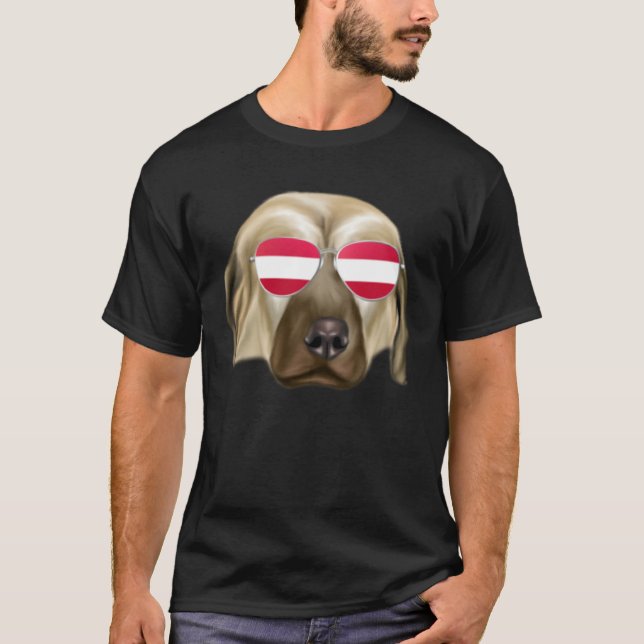 Austrian Flag Anatolian Shepherd Dog Dog Austria P T-Shirt (Vorderseite)