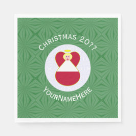 Austrian Flag Angel Weihnachten Personalisiert Serviette