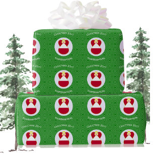 Austrian Flag Christmas Angel Personalisiert Geschenkpapier