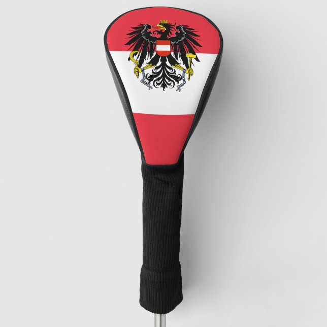 Austrian Flag & Golf Austria Sport Covers / Clubs Golf Headcover (Vorderseite)