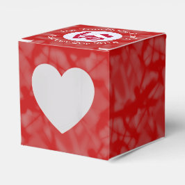 Austrian Flag Heart Red LIEBE Geschenkschachtel