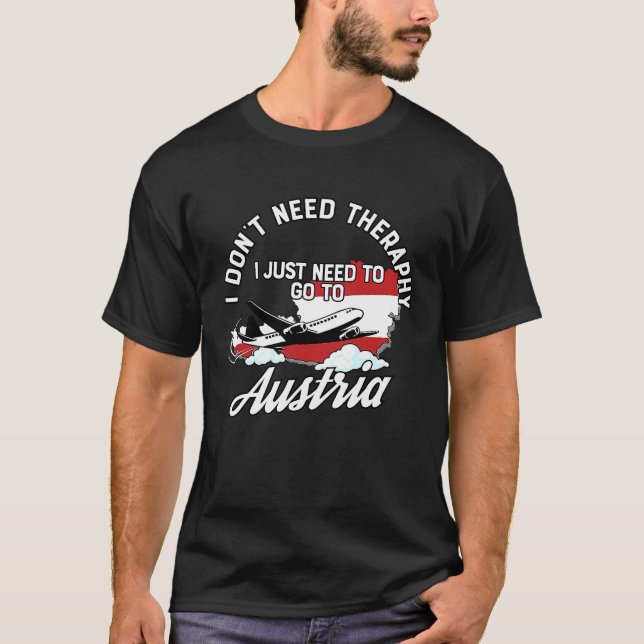 Austrian Flag I Austria Flag I Vacation Austria T-Shirt (Vorderseite)