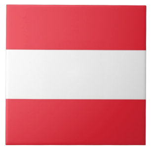 Austrian Flag Tile Fliese