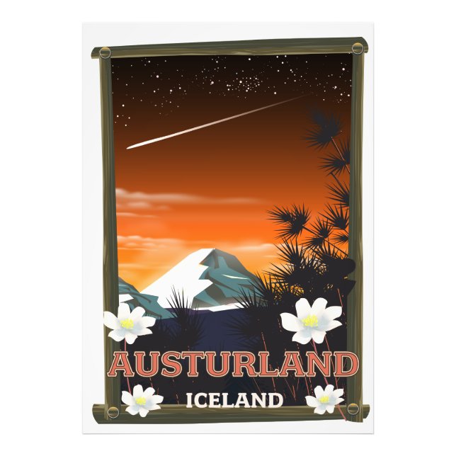 Austurland-Reisemposter Fotodruck (Vorne)