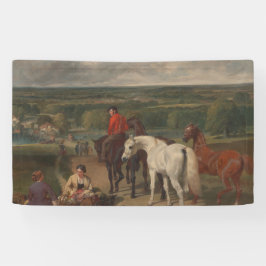 Ausübung der Königspferde (Equine Art) Banner