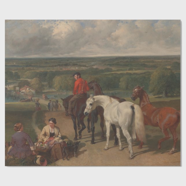 Ausübung der Königspferde (Equine Art) Geschenkpapier (Flach)