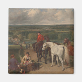 Ausübung der Königspferde (Equine Art) Magnet