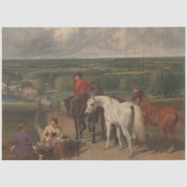 Ausübung der Königspferde (Equine Art) Seidenpapier