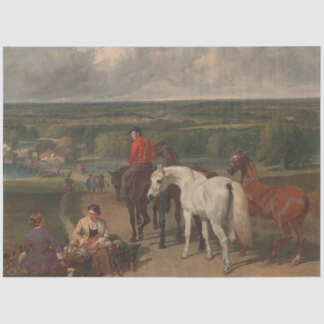 Ausübung der Königspferde (Equine Art) Seidenpapier (Vorderseite)
