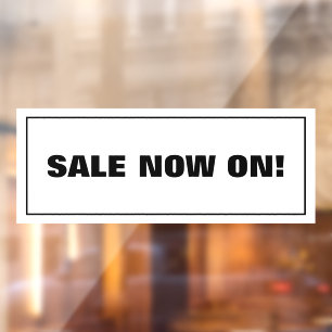 Ausverkauf Jetzt Fensteraufkleber