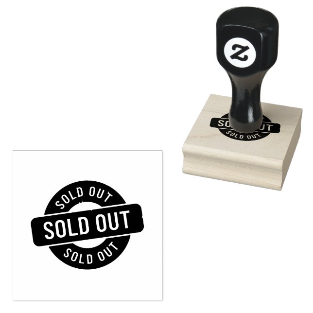 AUSVERKAUFT Kompakt Jet Black Tinten Lagerbestand Gummistempel (Stempel)