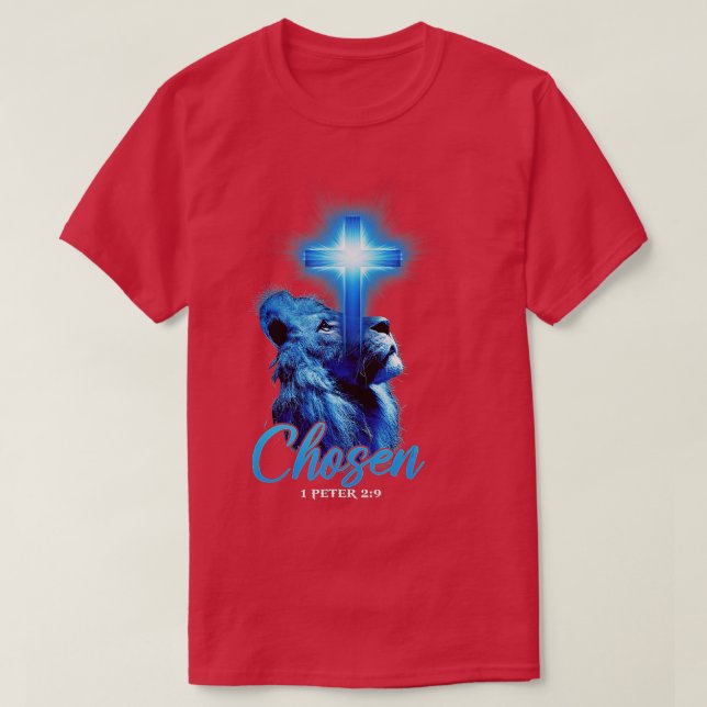 Auswahl 1 Peter 2 9 Bibelschrift Zitat Christlich T-Shirt (Design vorne)