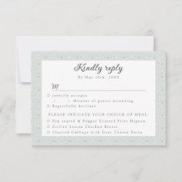 Auswahl an gemusterten UAWG RSVP Karte